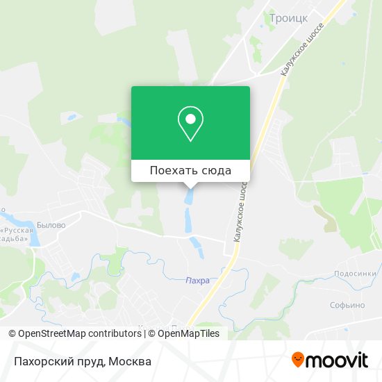 Карта Пахорский пруд
