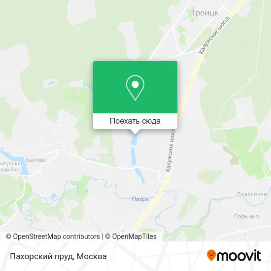 Карта Пахорский пруд