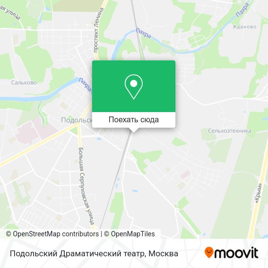 Карта Подольский Драматический театр