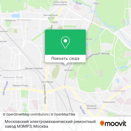 Карта Московский электромеханический ремонтный завод МЭМРЗ