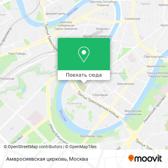 Карта Амвросиевская церковь