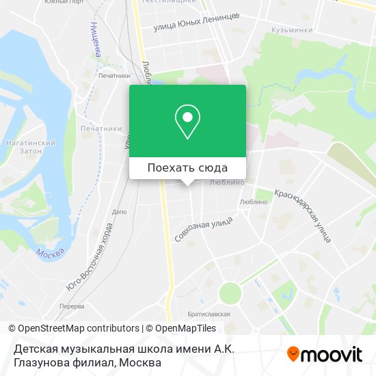 Карта Детская музыкальная школа имени А.К. Глазунова филиал