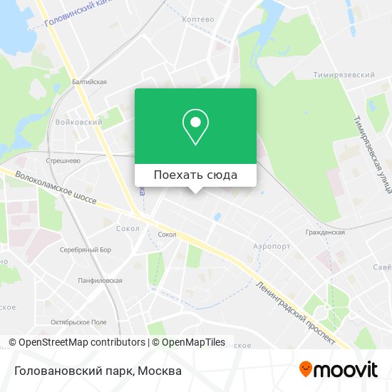 Карта Головановский парк