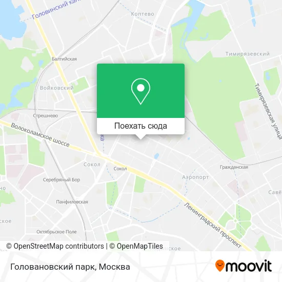 Карта Головановский парк