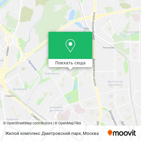 Карта Жилой комплекс Дмитровский парк