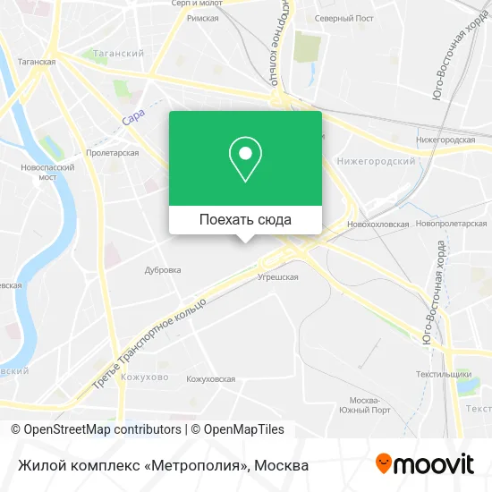 Карта Жилой комплекс «Метрополия»