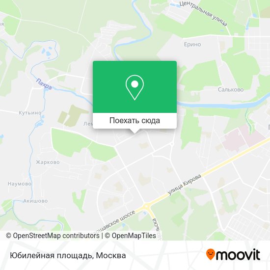 Карта Юбилейная площадь