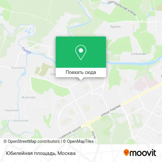 Карта Юбилейная площадь