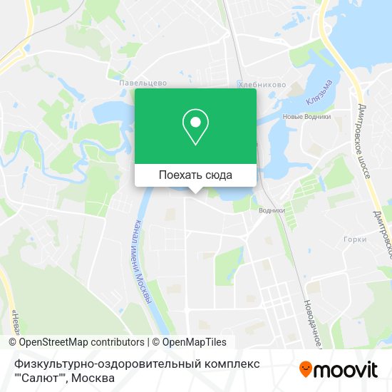 Карта Физкультурно-оздоровительный комплекс ""Салют""
