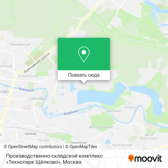 Карта Производственно-складской комплекс «Технопарк Щёлково»