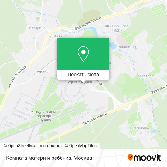 Карта Комната матери и ребёнка
