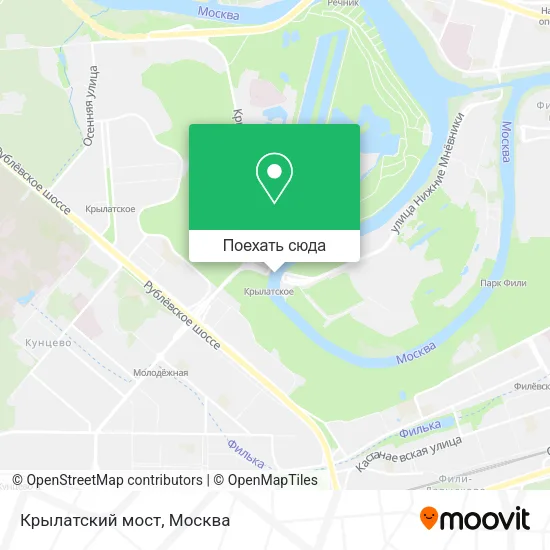 Карта Крылатский мост