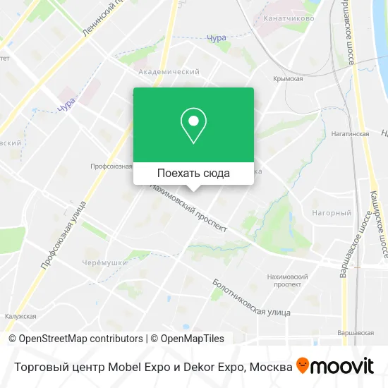 Карта Торговый центр Mobel Expo и Dekor Expo