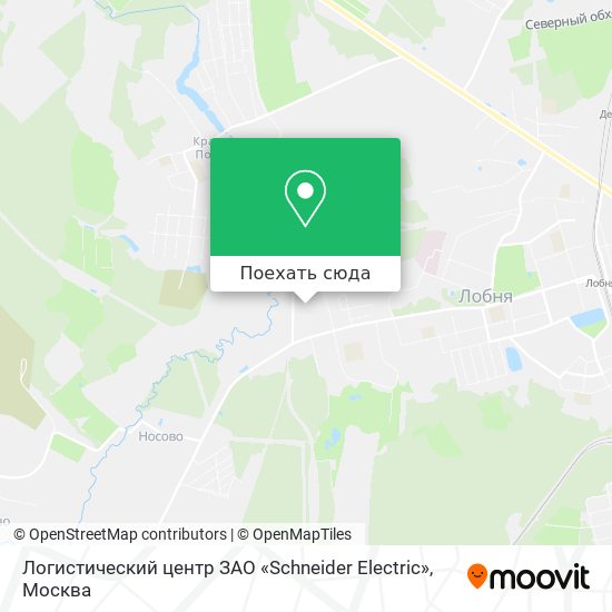 Карта Логистический центр ЗАО «Schneider Electric»