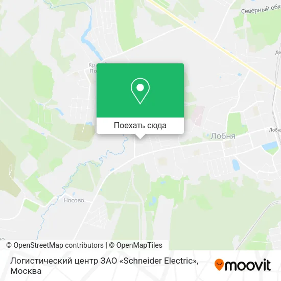 Карта Логистический центр ЗАО «Schneider Electric»
