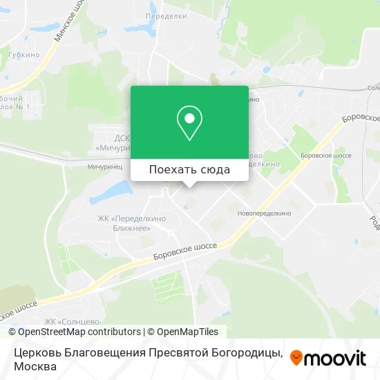 Карта Церковь Благовещения Пресвятой Богородицы