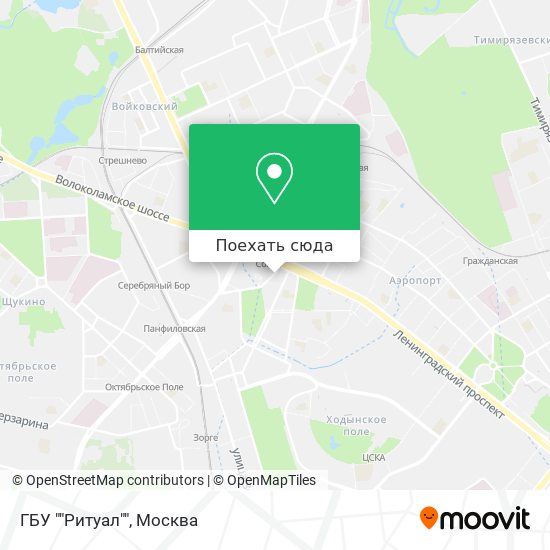 Карта ГБУ ""Ритуал""