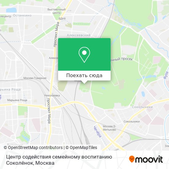Карта Центр содействия семейному воспитанию Соколёнок
