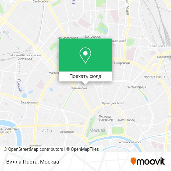 Карта Вилла Паста