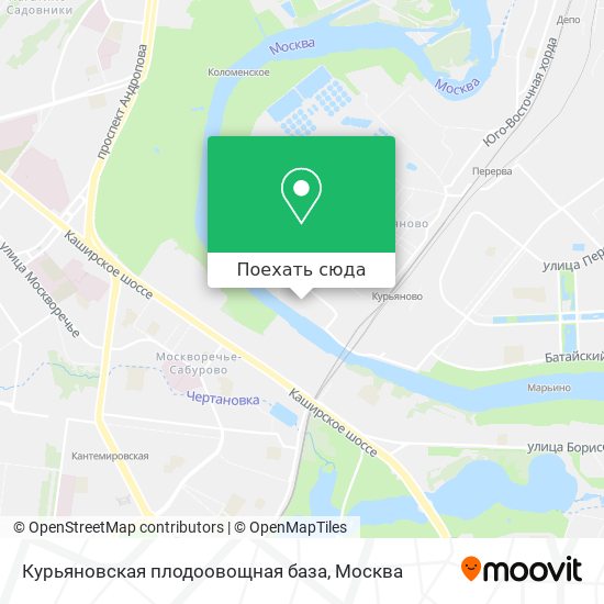 Карта Курьяновская плодоовощная база