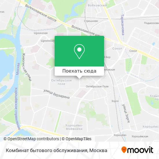 Карта Комбинат бытового обслуживания