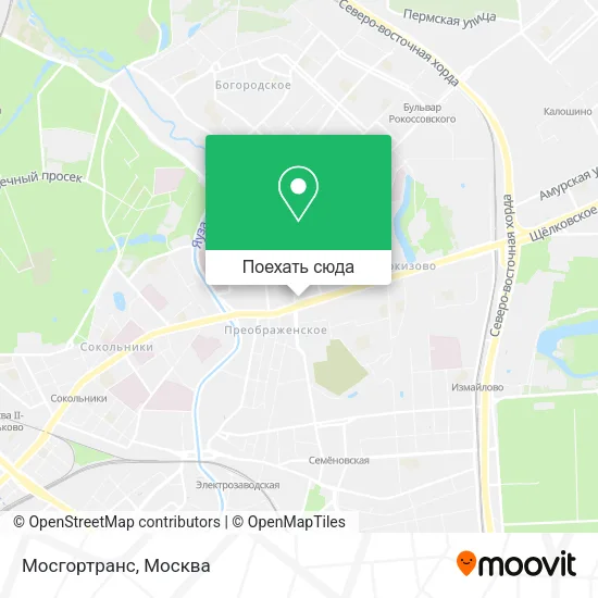 Карта Мосгортранс