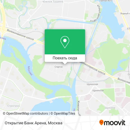 Карта Открытие Банк Арена