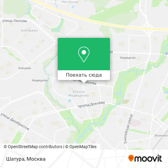 Карта Шатура