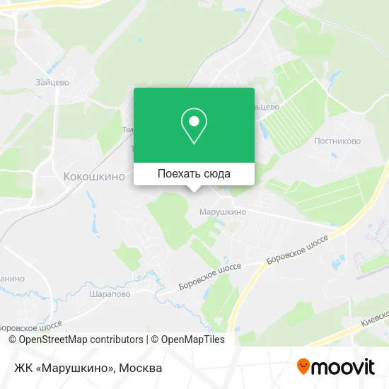 Карта ЖК «Марушкино»