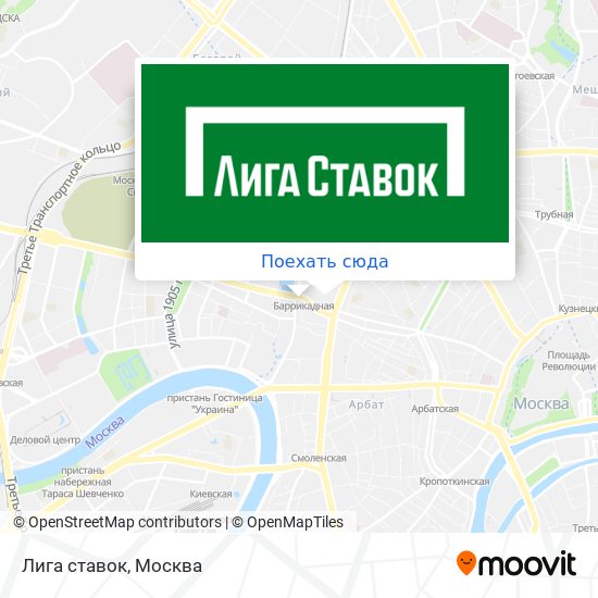 Карта Лига ставок