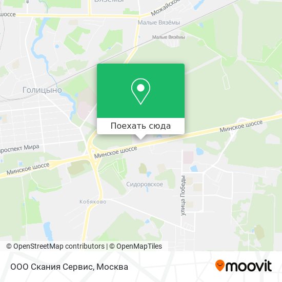 Карта ООО Скания Сервис