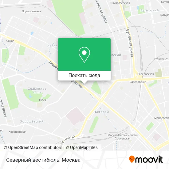 Карта Cеверный вестибюль