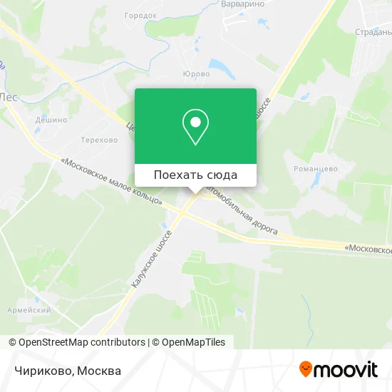 Карта Чириково