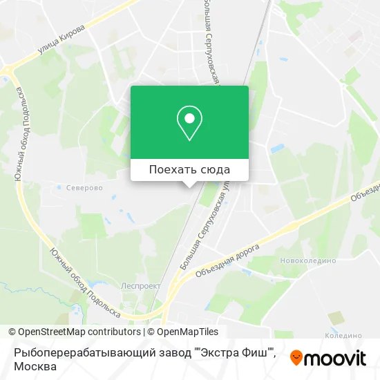 Карта Рыбоперерабатывающий завод ""Экстра Фиш""