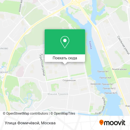 Карта Улица Фомичёвой