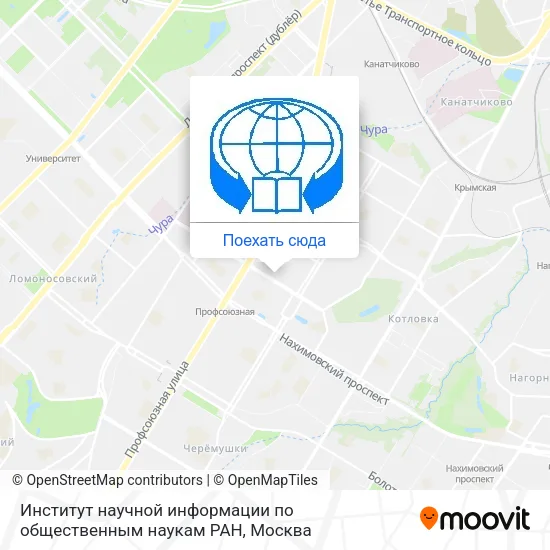 Карта Институт научной информации по общественным наукам РАН