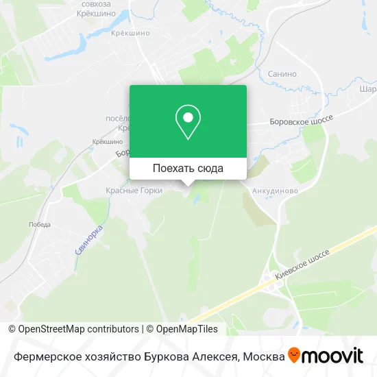 Карта Фермерское хозяйство Буркова Алексея