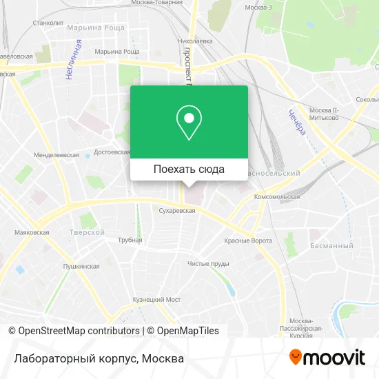 Карта Лабораторный корпус