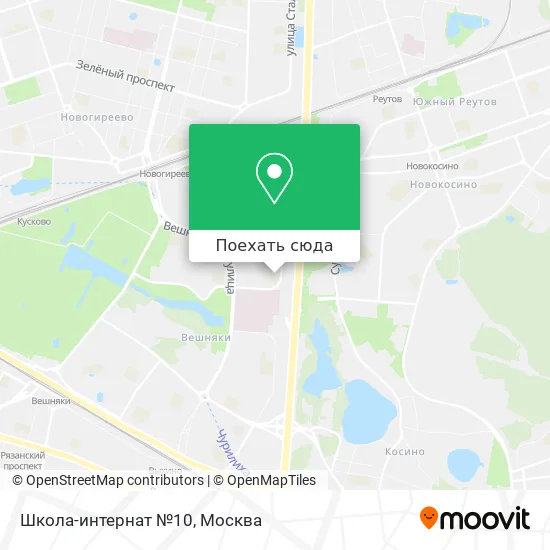 Карта Школа-интернат №10