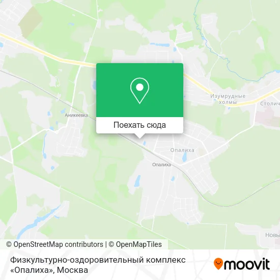 Карта Физкультурно-оздоровительный комплекс «Опалиха»