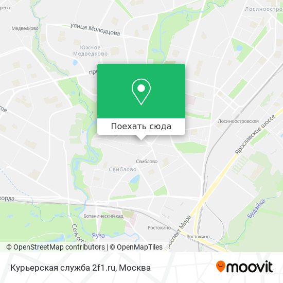 Карта Курьерская служба 2f1.ru