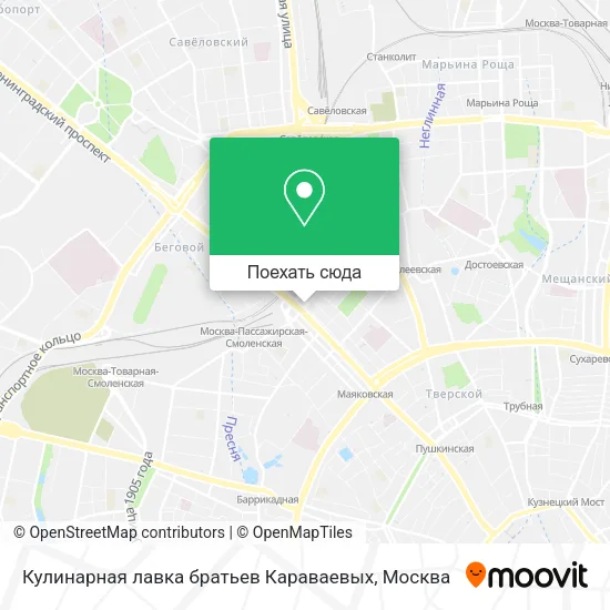 Карта Кулинарная лавка братьев Караваевых
