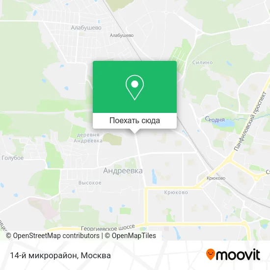 Карта 14-й микрорайон