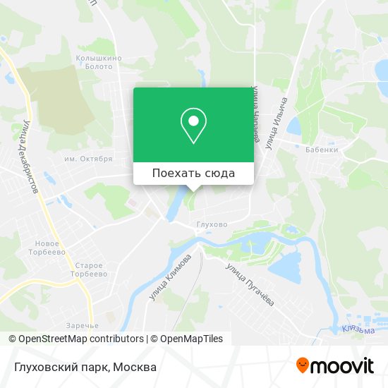 Карта Глуховский парк