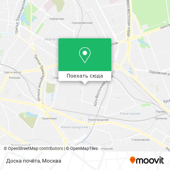 Карта Доска почёта