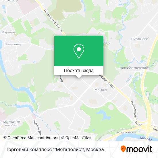 Карта Торговый комплекс ""Мегаполис""