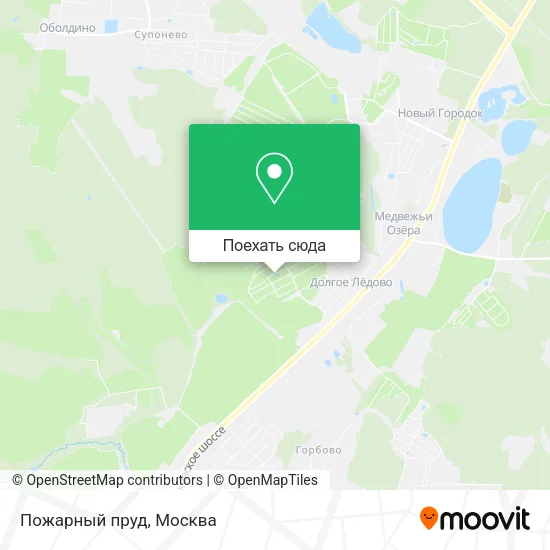 Карта Пожарный пруд