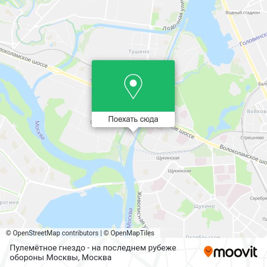 Карта Пулемётное гнездо - на последнем рубеже обороны Москвы