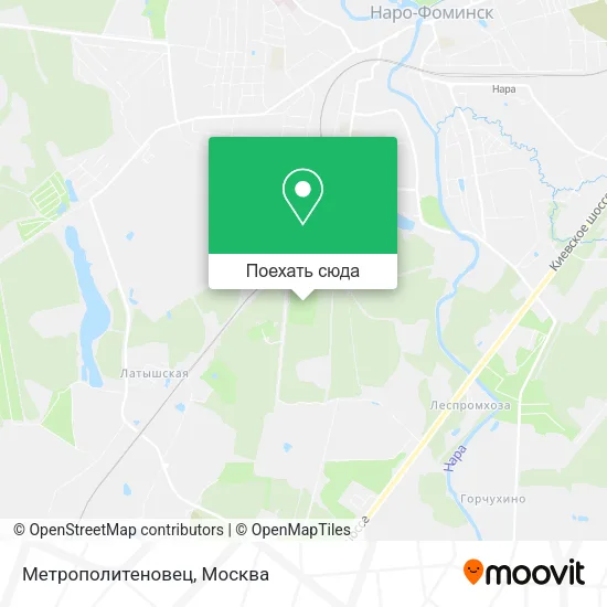 Карта Метрополитеновец