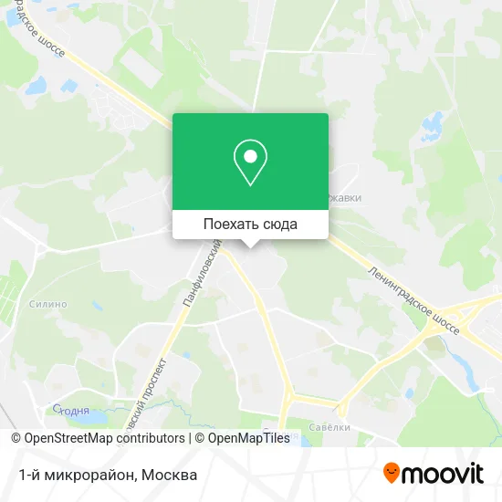 Карта 1-й микрорайон